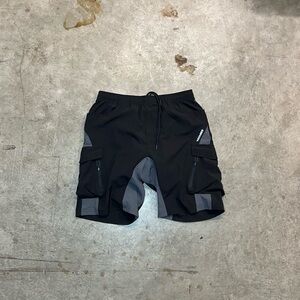 VAYAGER Mountain Biking Padded Cycling Shorts MTB Men’s Large Black & Gray